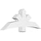 Ekena Millwork Davenport Architectural Grade PVC Gable Bracket, 60"W x 22 1/2"H x 6"D x 6"F, 9/12 Pitch GBP060X23X0606DAV00 - alternate 1
